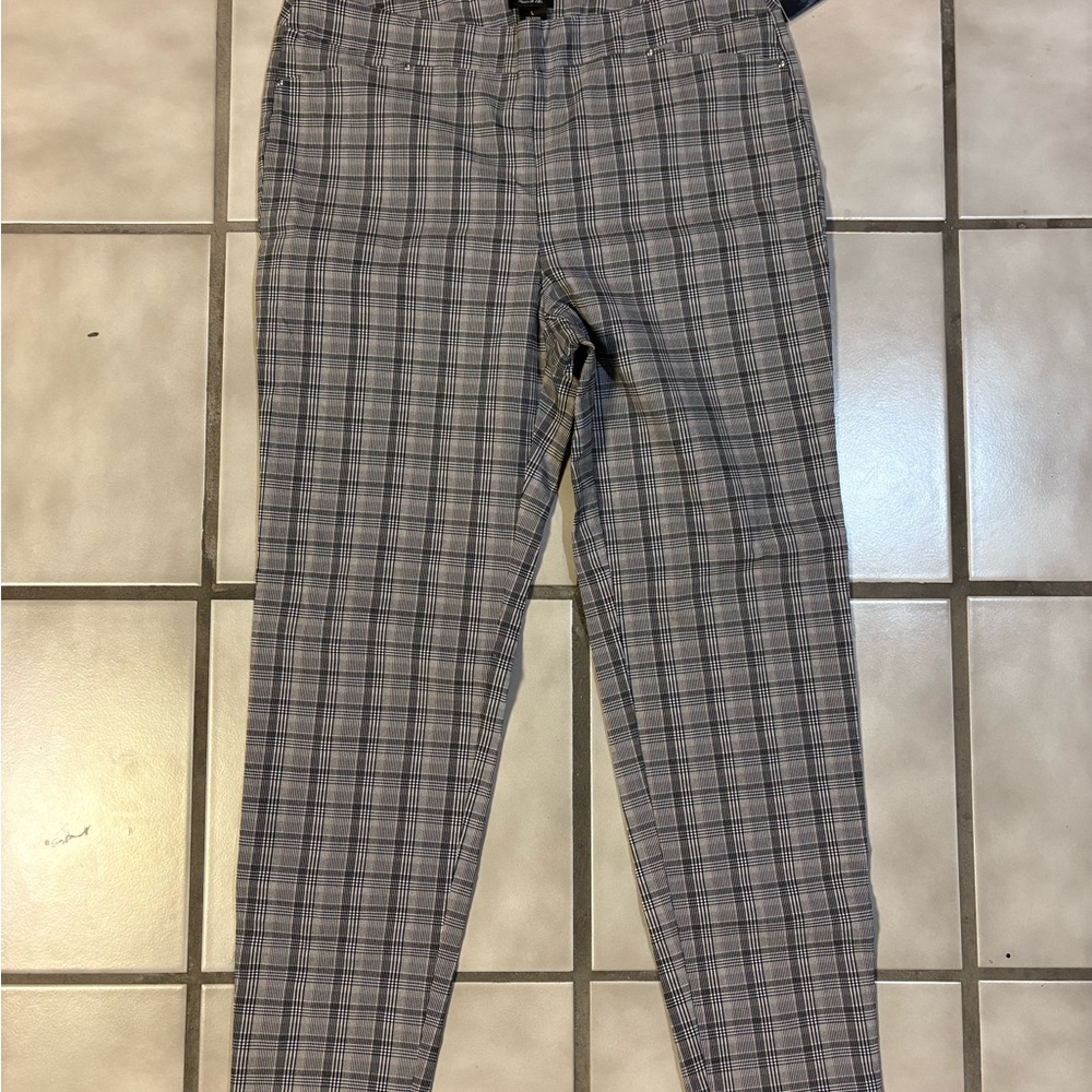 Men's Gray Plaid Pants